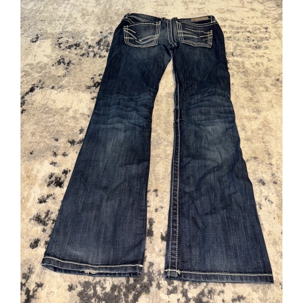 BKE Denim Sabrina Dark Wash Jeans Buckle Low Rise Size 29 X 33.5